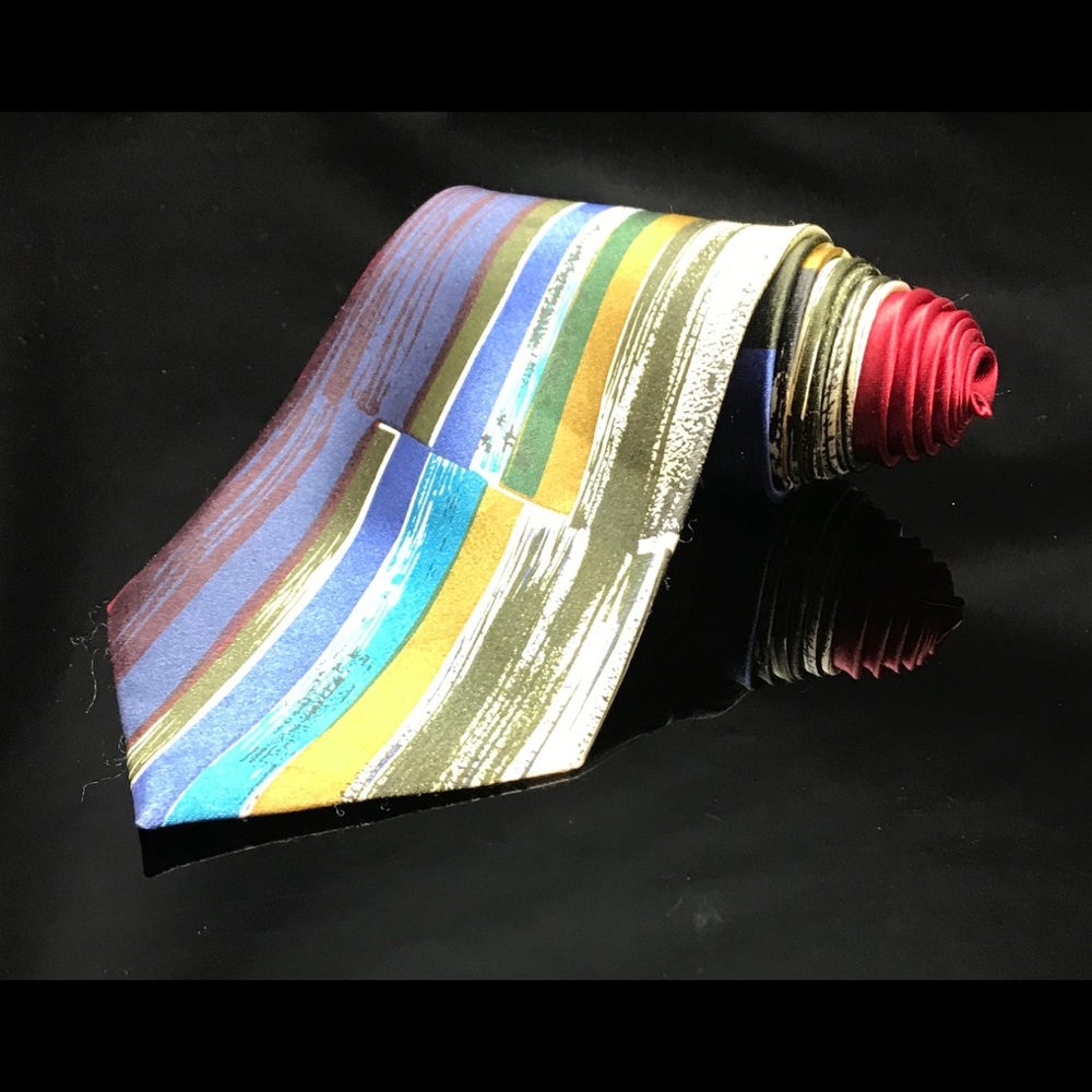 SUNFLOWER abstract Painted Fence Tie